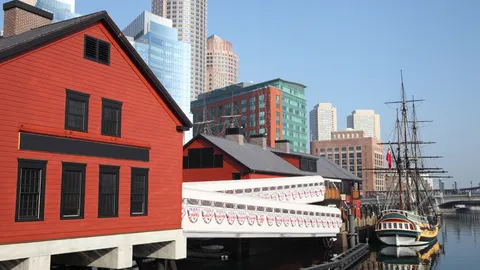 Boston Harbour, site of the Boston Tea Party