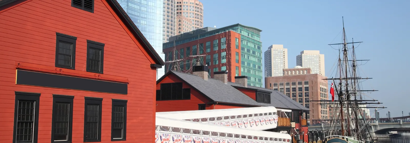 Boston Harbour, site of the Boston Tea Party