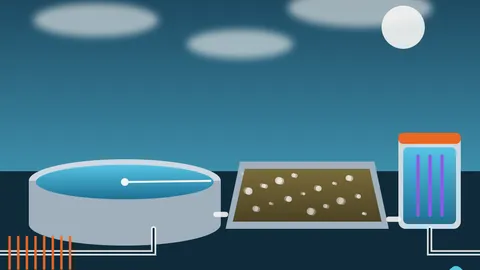 Illustration for the wastewater treatment journey
