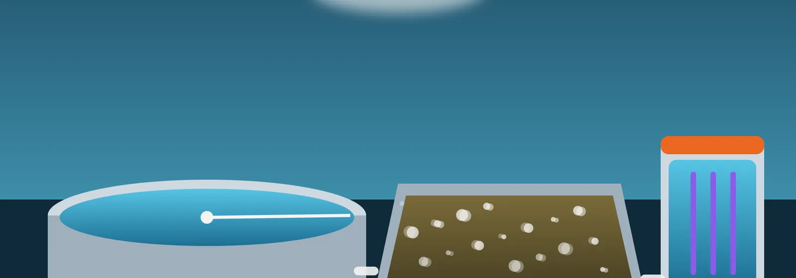 Illustration for the wastewater treatment journey